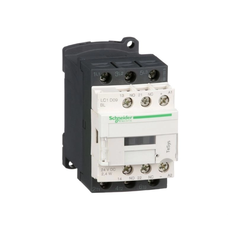 Contactor TeSys D tripolar de 9A 1NA+1NC 24VCC 